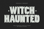 Witch Haunted - Halloween Display, a Sans Serif Font by Pian45 Studio (Thumbnail 1 of 8)