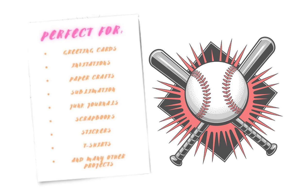 Baseball Ball Png Sublimation, an Illustration by Watercolor design (Photo 5 of 5)