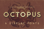 Octopus - Vintage Style Font, a Font by JumboDesign (Thumbnail 1 of 5)