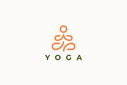 Yoga Logo Pose Silhouette Meditation, a Branding & Logo Template by Signatoro (Thumbnail 2 of 3)