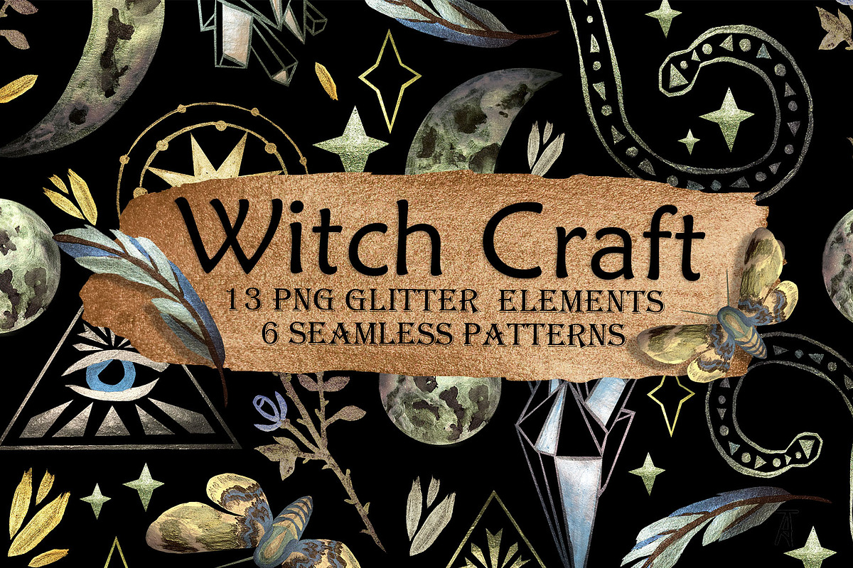 Witch Craft, a Pattern Graphic by emeraldthue (Photo 1 of 5)