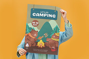 Cute Camping Vibe Watercolor, an Animal Illustration by CreativeValuation (Thumbnail 12 of 16)