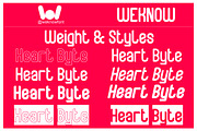 Heart Byte font, a Sans Serif Font by weknow (Thumbnail 7 of 8)