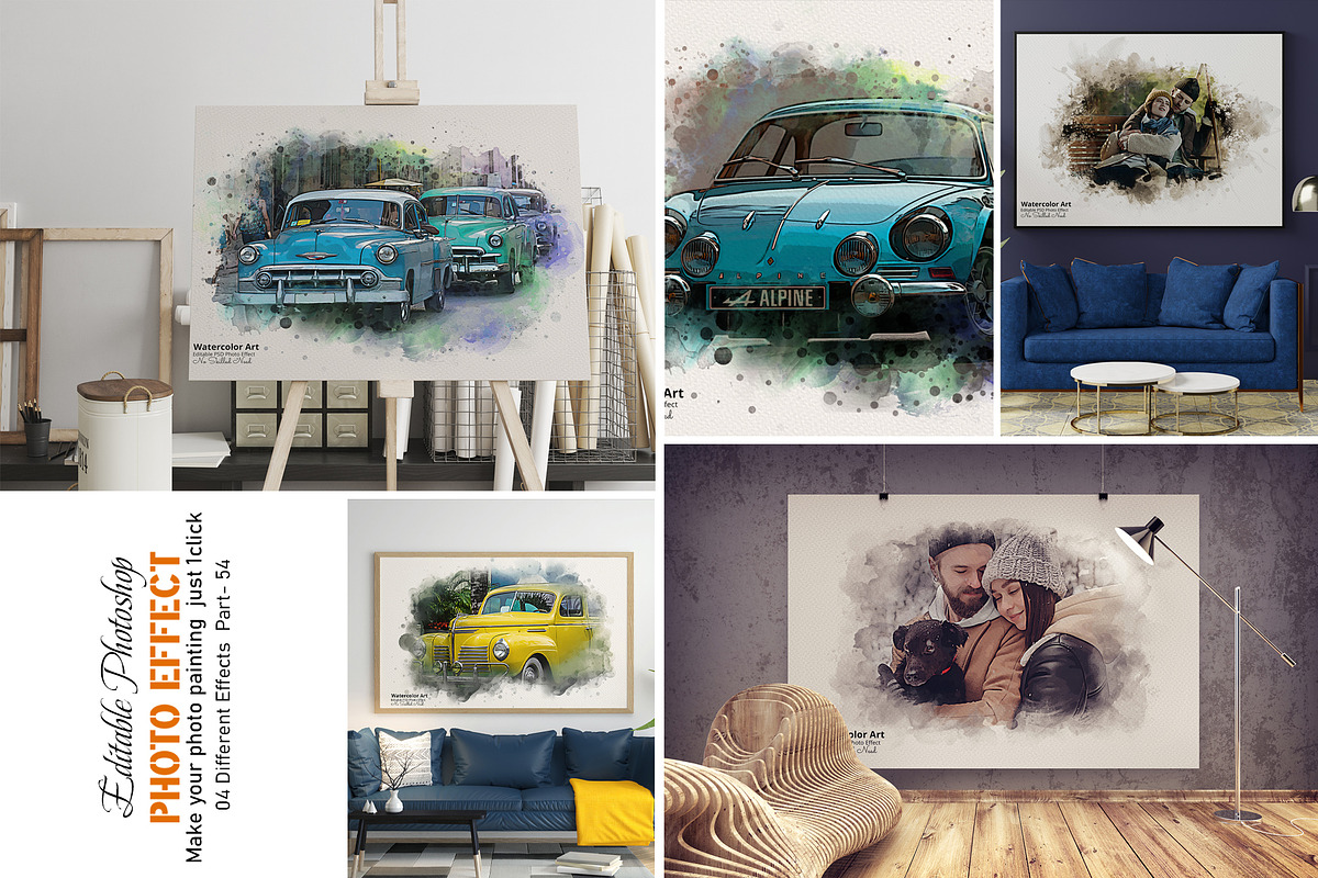 Editable Watercolor Photoshop Effect, an Action Add-On by Photoshop Action (Photo 1 of 17)