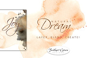 Ombre Grey & Brown Washes, an Illustration by Feather Grace Designs (Thumbnail 4 of 7)