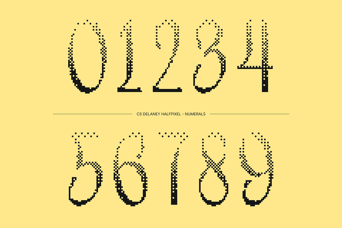 CS Delaney Halfpixel, a Sans Serif Font by Craft Supply Co. (Photo 4 of 8)