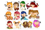 Zodiac Astrology Sign Clipart, an Illustration by Inkley Studio (Thumbnail 2 of 2)