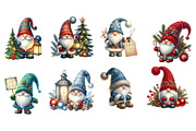 Cozy Christmas Gnomes Clipart, an Illustration by Designworld (Thumbnail 4 of 5)
