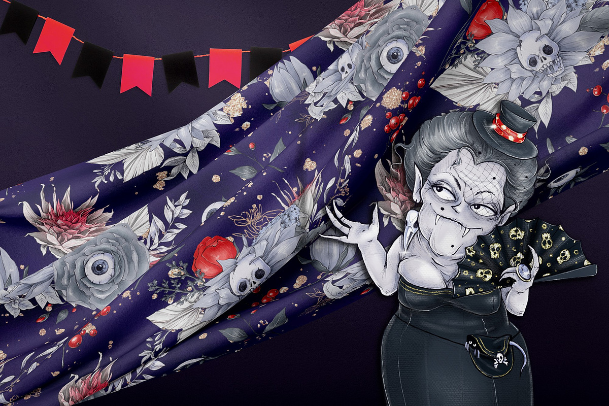 Halloween Party, a Decorative Illustration by Yuliya Art (Photo 9 of 10)