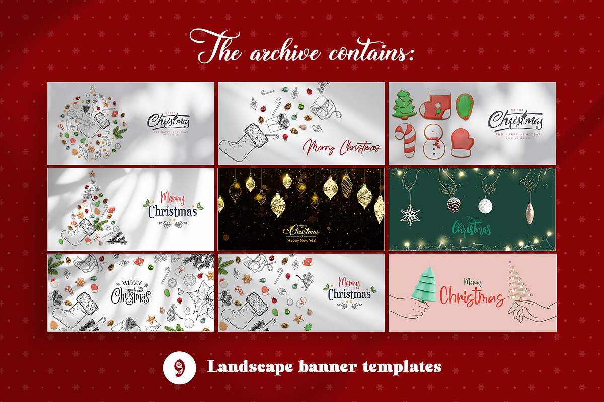 Christmas social media templates, a Social Media Template by MuzaInspires (Photo 2 of 4)