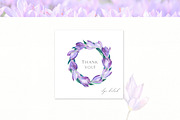 Spring Crocus Flowers Watercolor set, an Illustration by Olga Koelsch (Thumbnail 8 of 8)