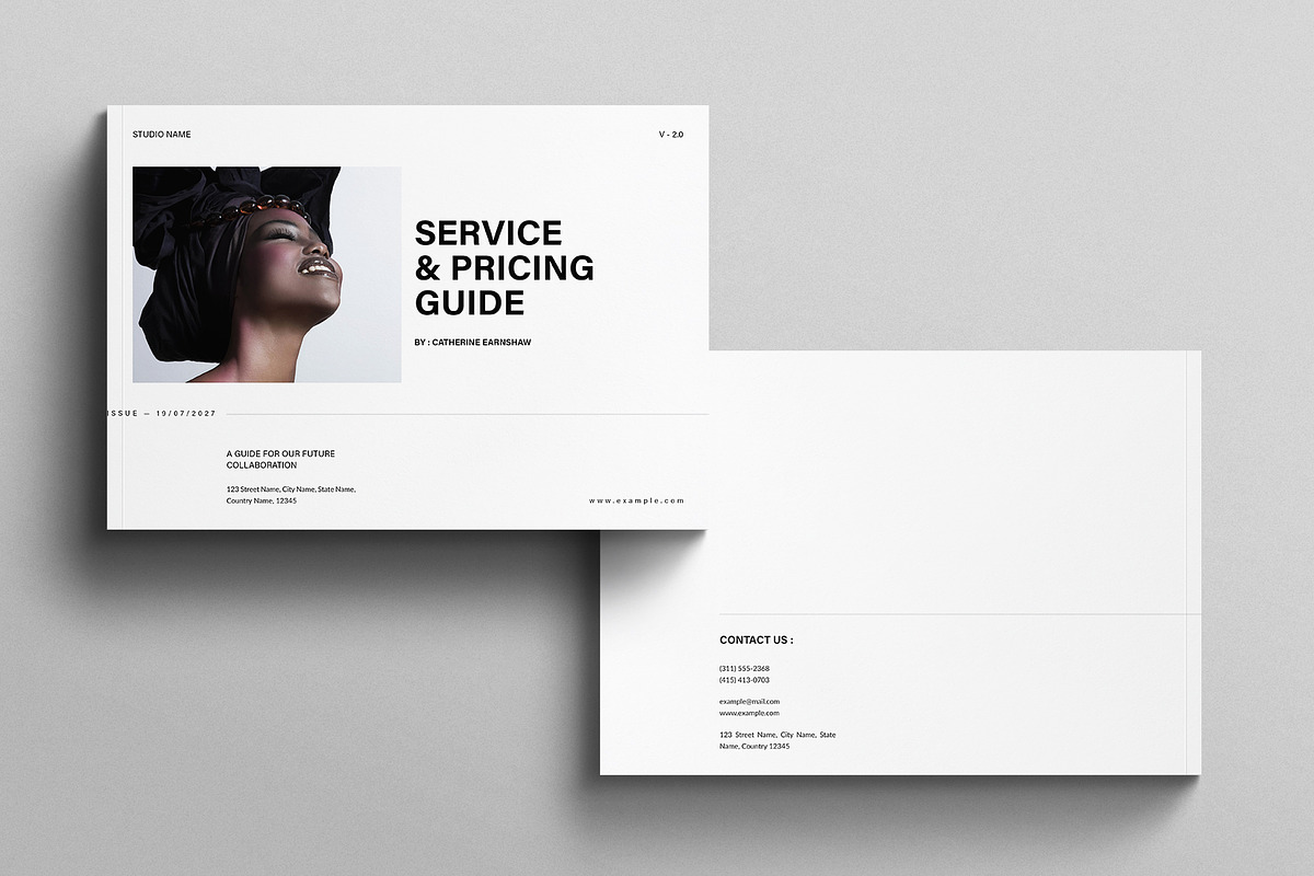Service & Pricing Guide Template, a Brochure Template by E-Type (Photo 7 of 7)