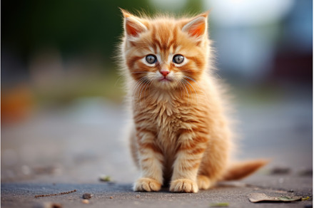 Charming Cute white kitten. Generate, an Animal Photo by Ylivdesign