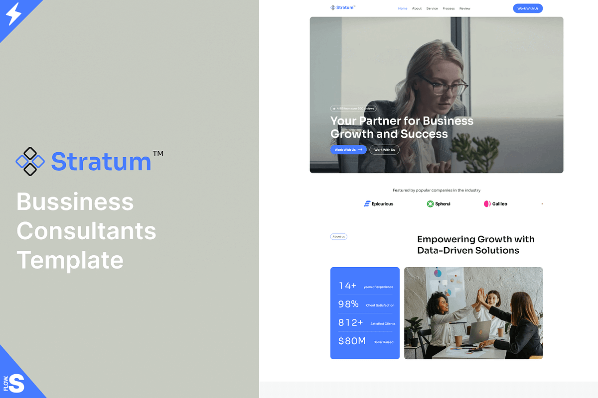 Stratum - Figma Business Template, an UI Kit Template by Flow Samurai Templates (Photo 3 of 5)