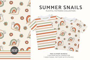 Kids pattern for summer fabrics