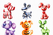 Balloon Dog Sublimation Clipart, an Illustration by Craft Nest (Thumbnail 4 of 6)
