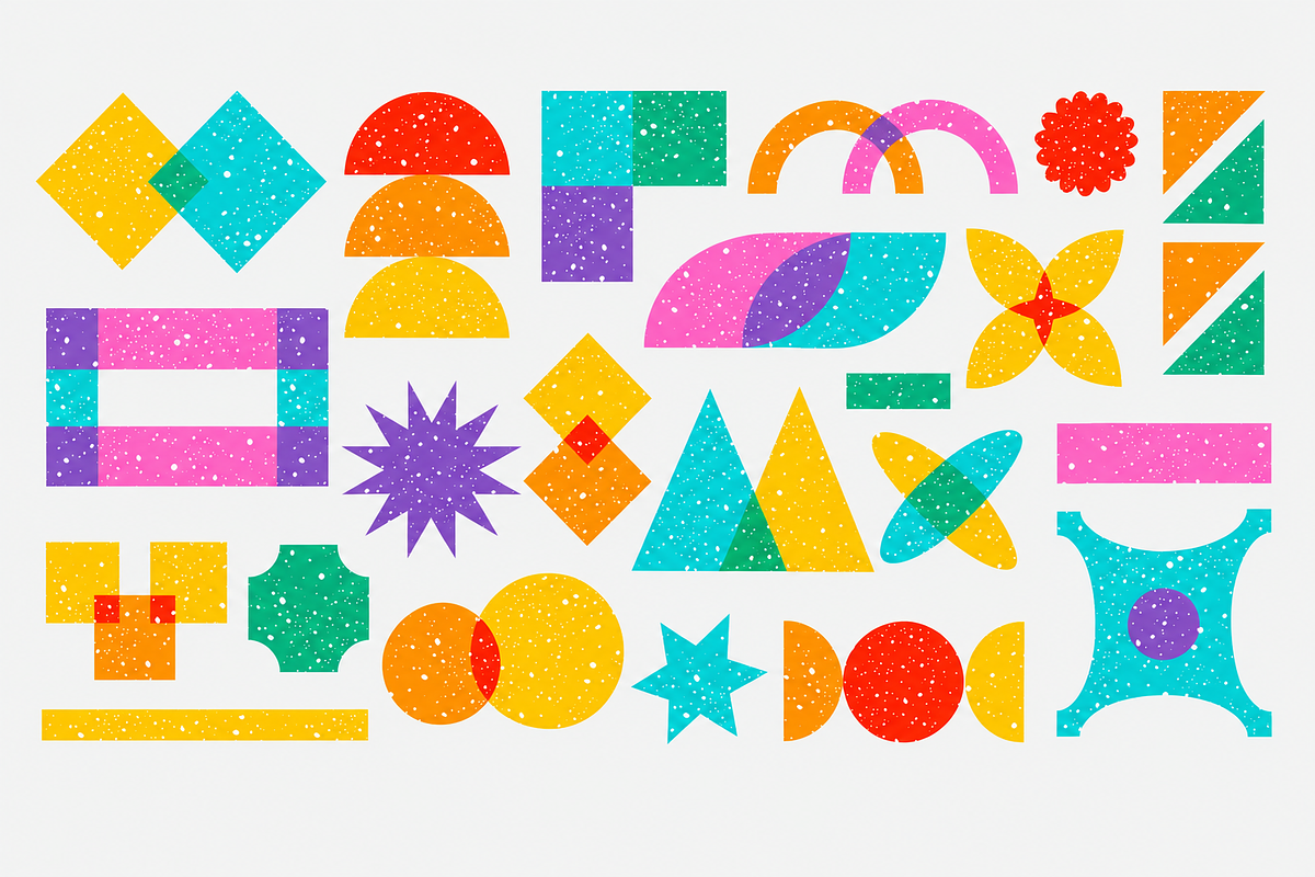 Abstract Geometric Grunge Clipart, a Decorative Illustration by Anna Studio (Photo 9 of 12)