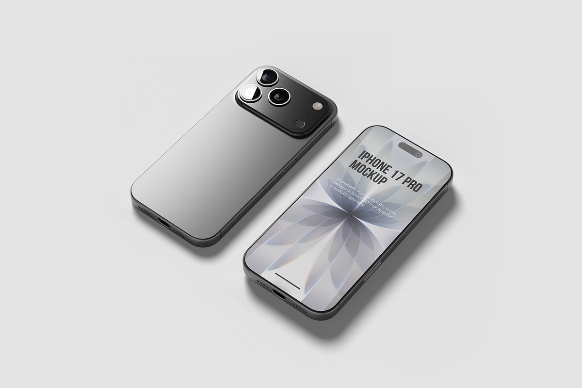 iPhone 17 Pro Max Mockups, an iPhone Mockup by graphiccrew (Photo 12 of 16)