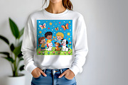 Children Enjoying the Outdoors, a Person Illustration by Sharon Schwalbe (Thumbnail 3 of 4)