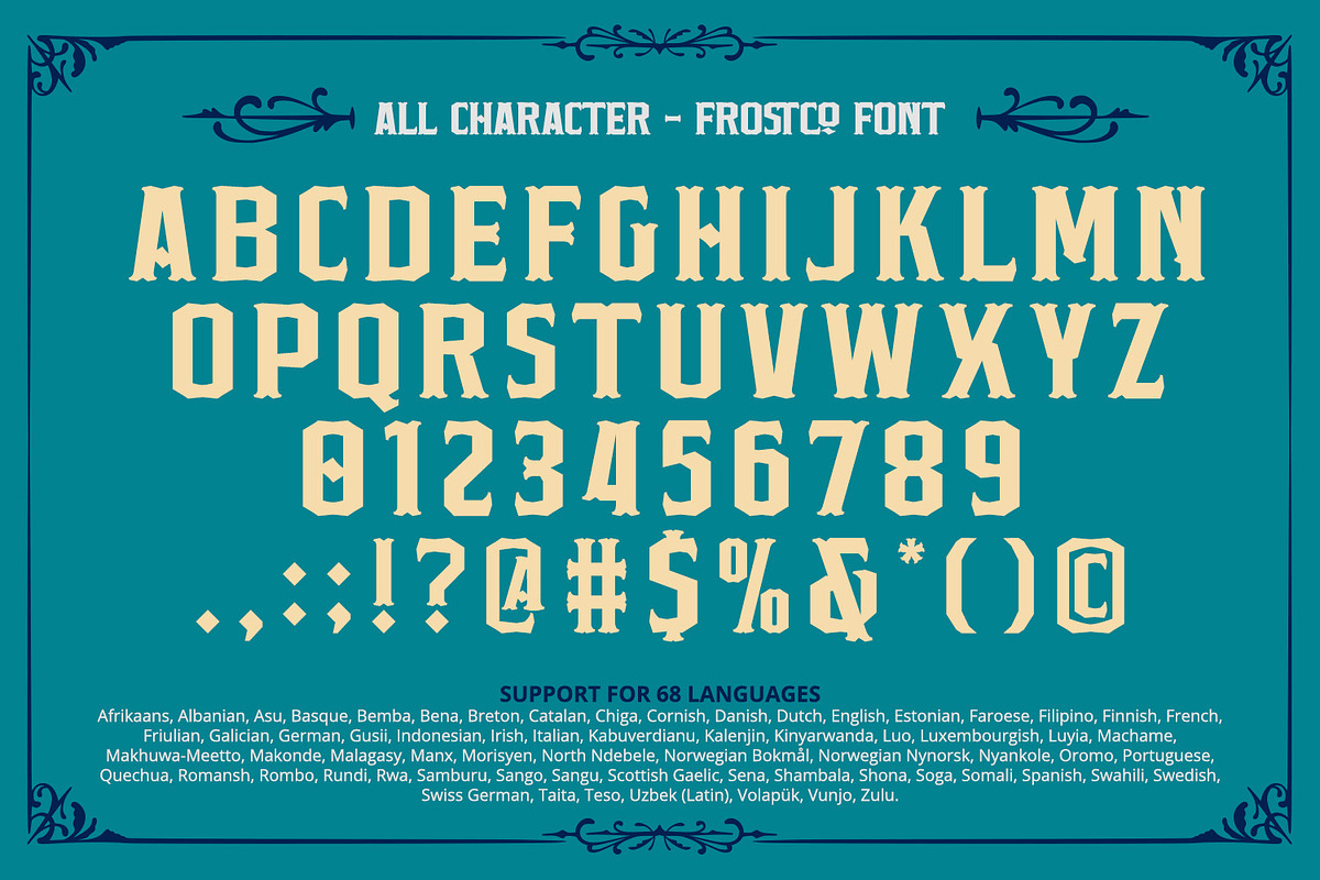 Frostco, a Symbol Font by Vintage Division (Photo 12 of 15)