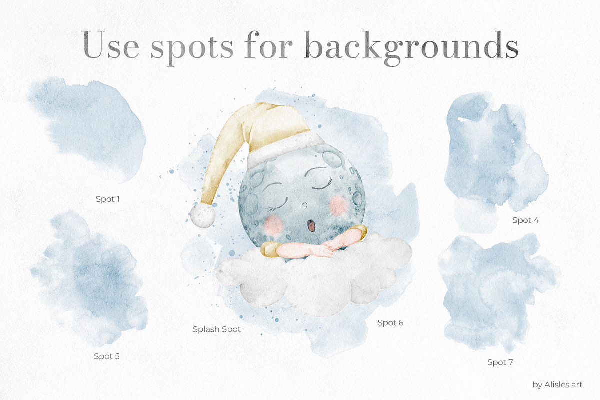 Watercolor Brushes for Procreate, a Brush Add-On by Alisles (Photo 8 of 12)