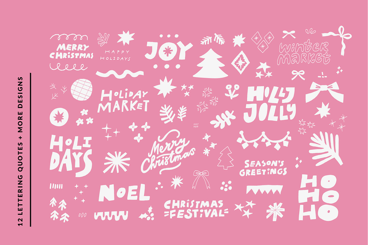 WINTER OVERLAYS | CHRISTMAS CLIPART, a Decorative Illustration by Favete Art (Photo 7 of 21)