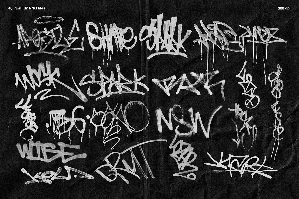 Graffiti & Torn Paper PNG Elements, an Object Graphic by Marie T (Photo 3 of 20)
