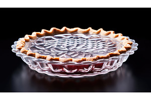 edge glass pie plate ai generated, an Arts & Entertainment Photo by pikepicture