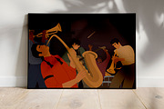 Musicians playing jazz in band set, a Person Illustration by Good Studio (Thumbnail 8 of 8)