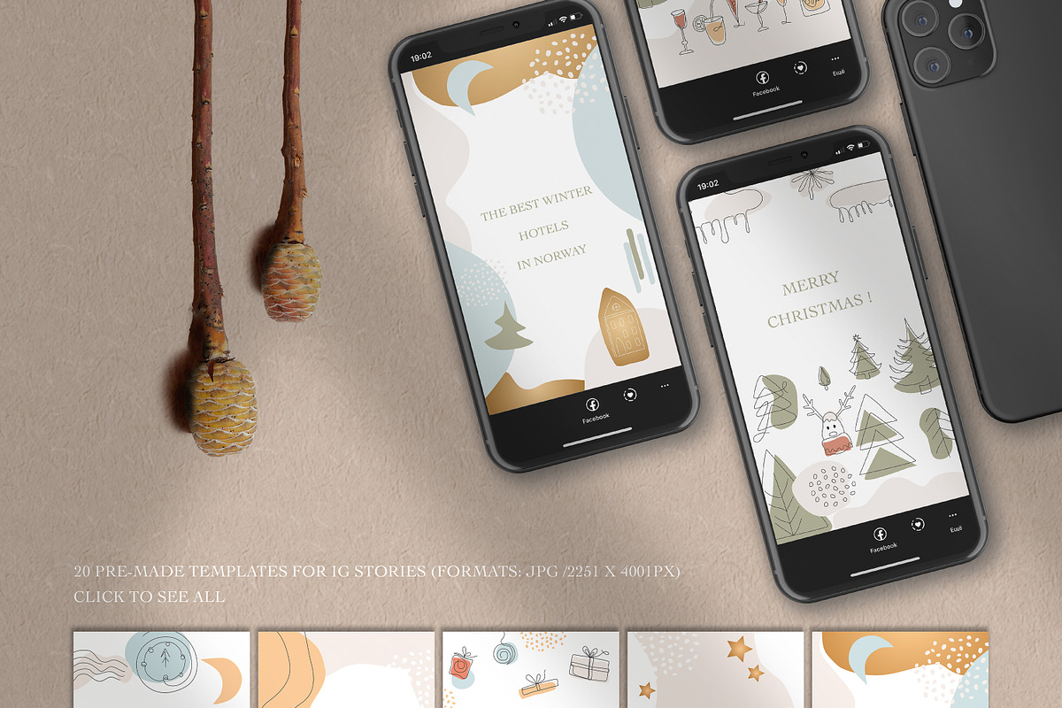 Abstract CHRISTMAS Collection, a Decorative Illustration by WildStrawberry Magic (Photo 12 of 15)
