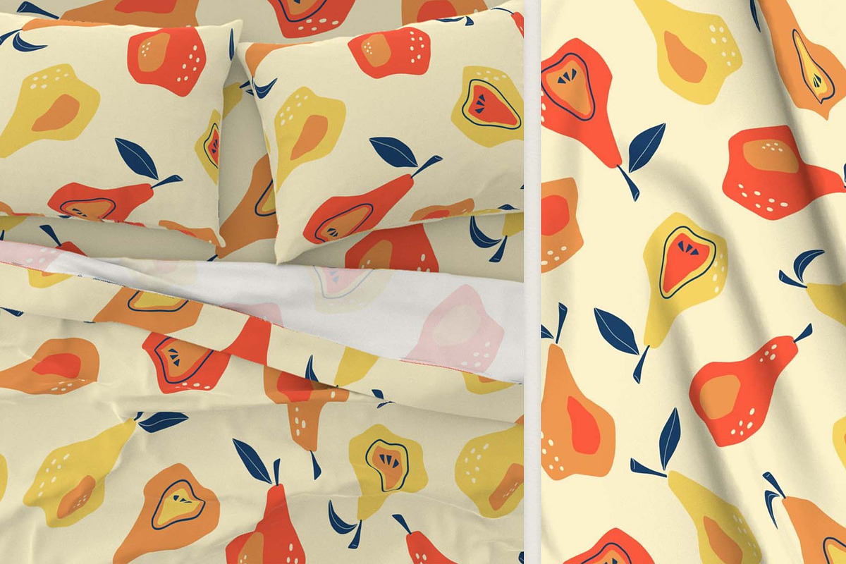 Sweet Pears Seamless Pattern Set, a Pattern Graphic by Irina Ostapenko (Photo 3 of 5)