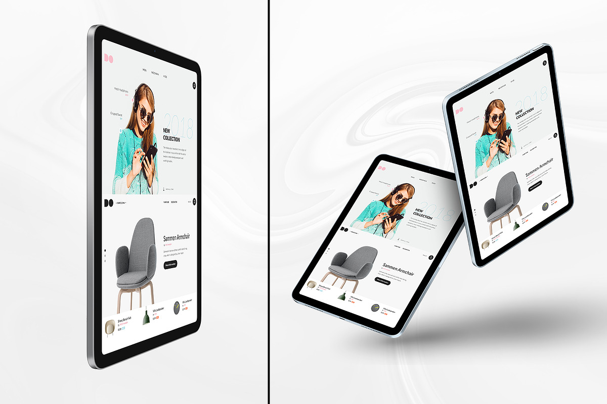 All New iPad Air Mockups, an iPad Mockup by ydlabs (Photo 7 of 9)