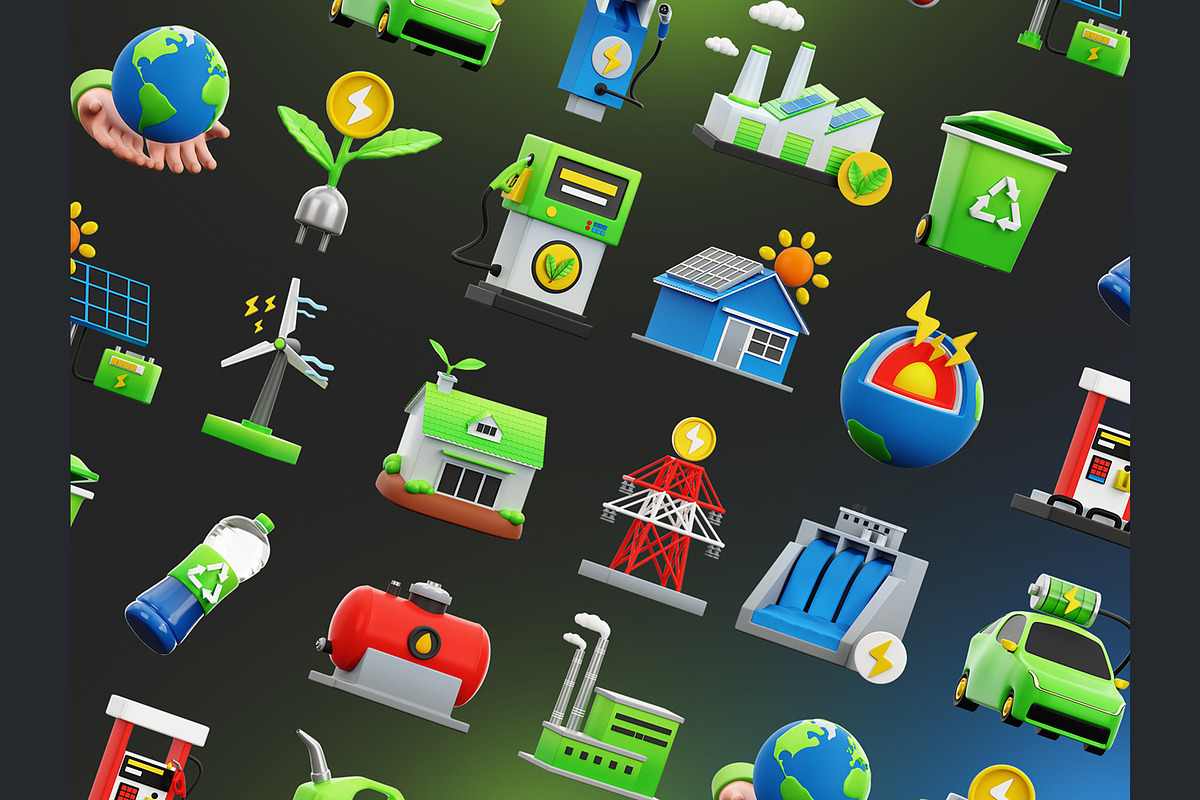 Ecology 3D Icons, an Object 3D Model by Rakata Studio (Photo 6 of 7)