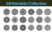 48 Mandala Designs Art Collection, a Decorative Illustration by Toufiqul (Thumbnail 1 of 4)