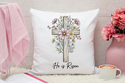 Easter Wildflower Cross PNG, an Illustration by Canvas Craft (Thumbnail 6 of 7)