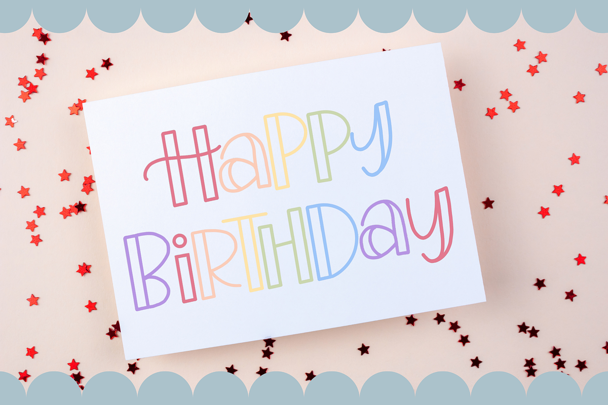 Happy Birthday Procreate Stamps, a Brush Add-On by Design with Mina (Photo 2 of 6)
