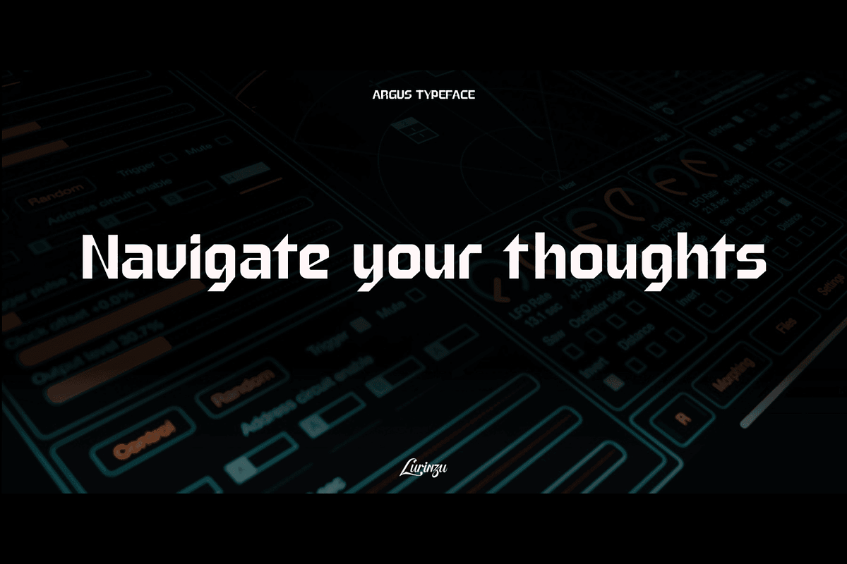 Argus - Blocky Grotesk Typeface, a Sans Serif Font by Lurinzu Studios (Photo 9 of 12)