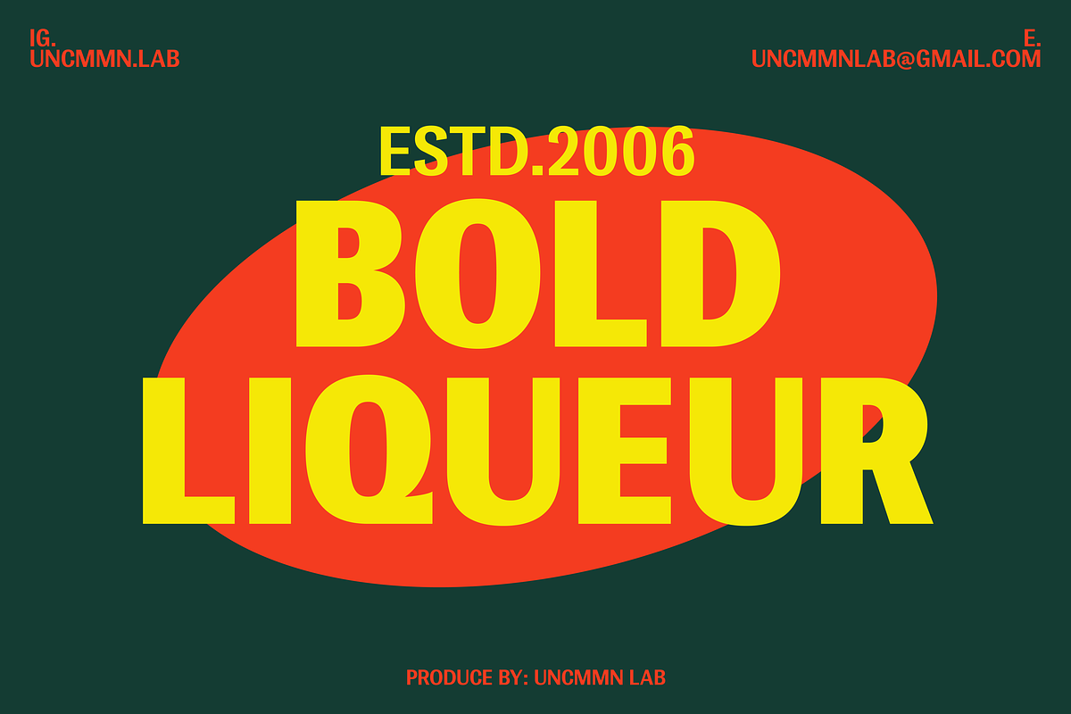 Uncmmn Produkt - 6 style Sans Serif, a Sans Serif Font by Kotivoro (Photo 4 of 17)