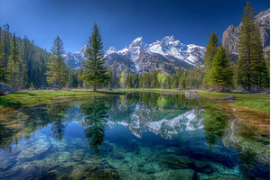 The Teton Range rises beside the, a Nature Photo by ZinetroN