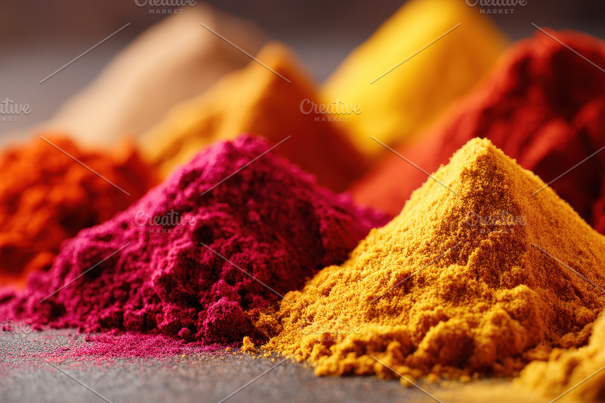 Trio of colorful ground spices, a Food & Drink Photo by AlyaAnd (Photo 1 of 2)