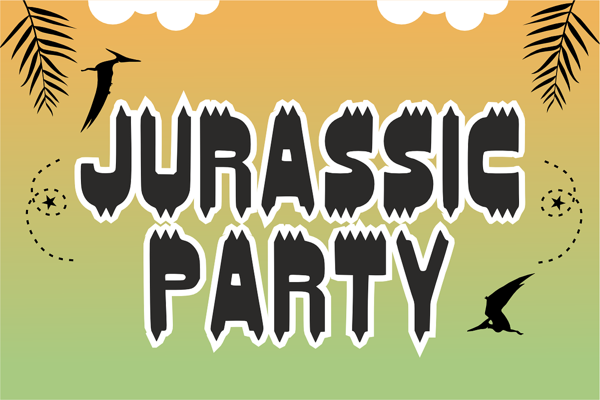 Dino Kids - Playful Dinosaur Font, a Sans Serif Font by KiddoGlyphs Studio (Photo 2 of 5)