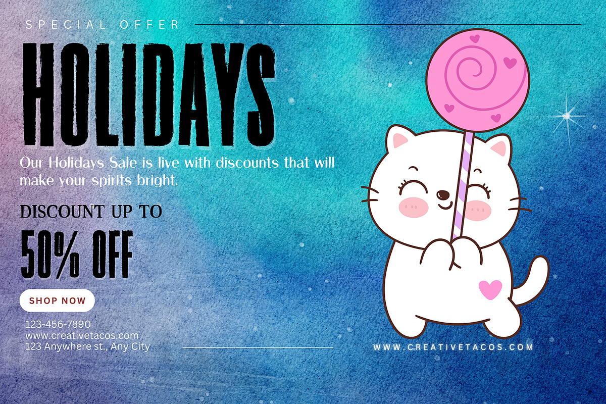 Elaster Holidays Font, a Font by Creativetacos (Photo 4 of 6)