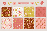 Retro Florals - Nature Collection, a Seasonal Illustration by miumiu (Thumbnail 3 of 15)