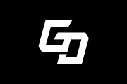 GD Monogram Logo, a Branding & Logo Template by kidzdsgn (Thumbnail 1 of 2)