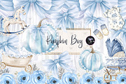 Pumpkin Boy Watercolor Clipart, an Illustration by BigCakeBee (Thumbnail 1 of 4)