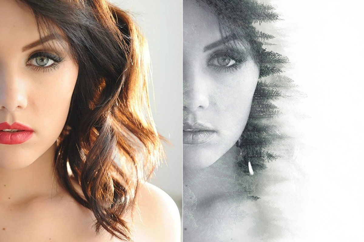 Double Exposure Photoshop Action, an Action Add-On by Viktor (Photo 4 of 6)