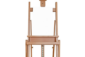 Wooden easel with blank canvas, an Arts & Entertainment Photo by BOOCYS