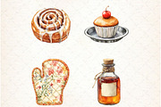 Baking Time Watercolor Clipart, an Illustration by Libby Wishes (Thumbnail 6 of 6)