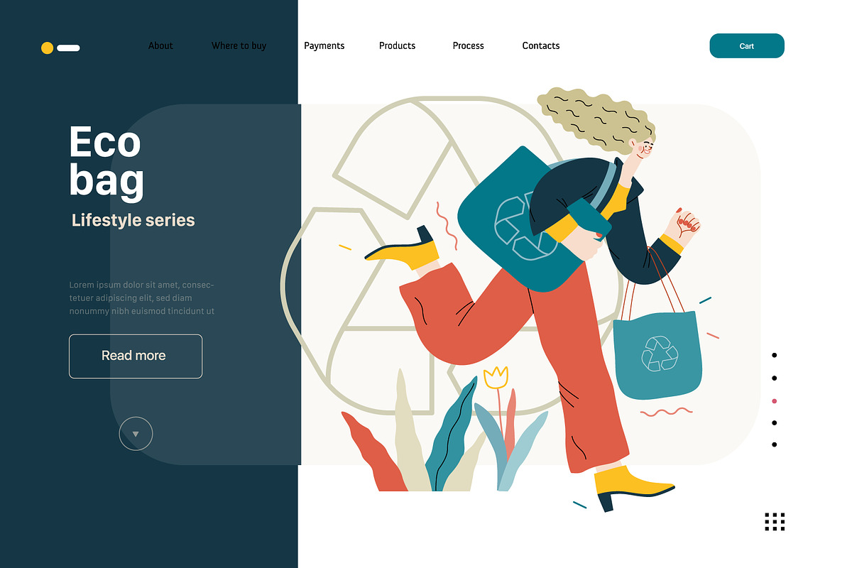 Lifestyle vector ills, color 2, a Templates & Theme by Grivina's shop (Photo 7 of 18)