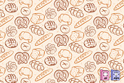 Hand-drawn Bread Pattern, a Pattern Graphic by MISS CHATZ (Thumbnail 2 of 3)